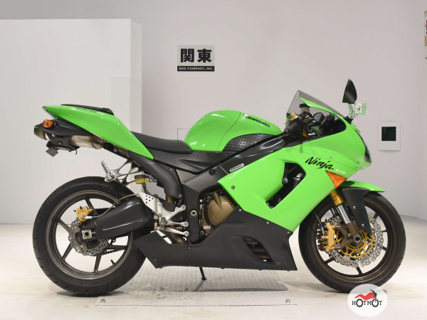 Мотоцикл KAWASAKI ZX-6 Ninja 2005, Зеленый пробег 18235 | Мототека