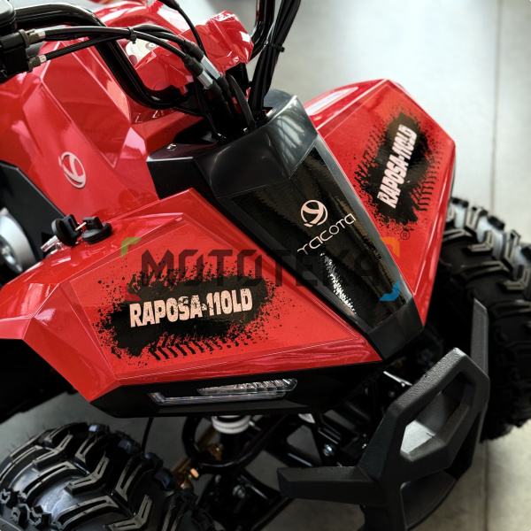 Квадроцикл детский YACOTA (Якота) RAPOSA 110 красный (машинокомплект) | Мототека Квадроцикл детский YACOTA (Якота) RAPOSA 110 красный (машинокомплект) | Мототека