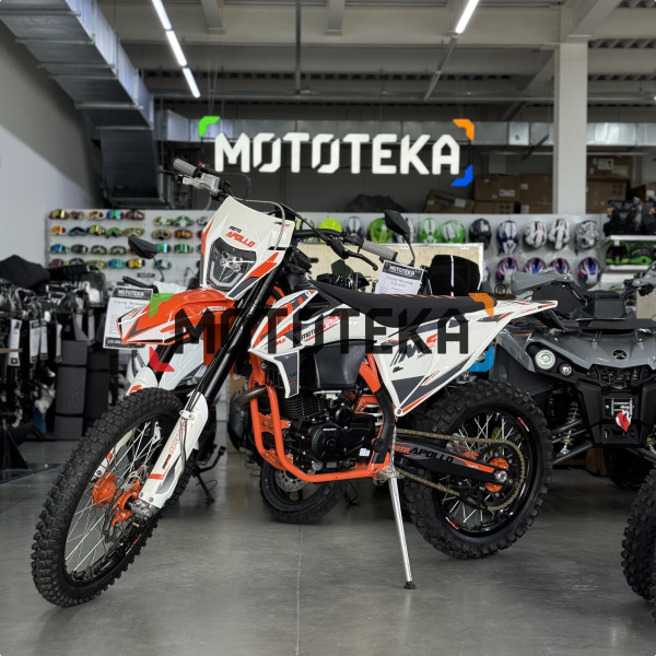 Мотоцикл кроссовый / эндуро Moto Apollo (Мото Аполло) M6 300 EFI (175FMN PR5) белый | Мототека